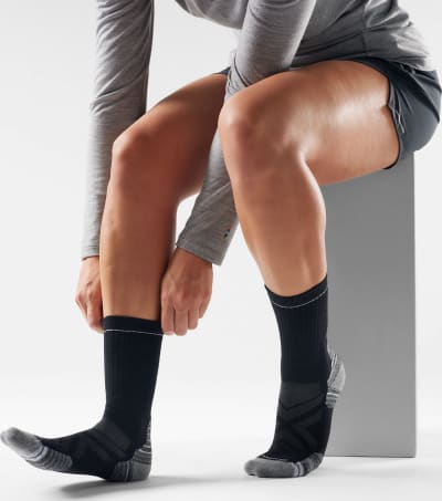 Шкарпетки чоловічі Smartwool Hike Targeted Cushion Crew, Black – Чорний
