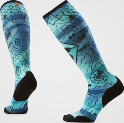 Шкарпетки жіночі Smartwool Ski Targeted Cushion Topo Treasure, Nightfall Blue