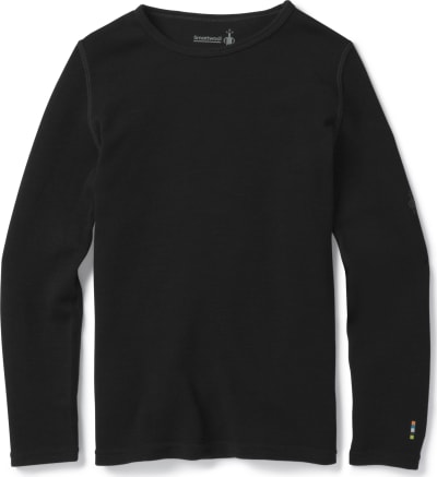 Термокофта дитяча Smartwool Classic Thermal Merino Base Layer Crew, Black – Чорний