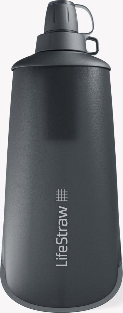 Пляшка-фільтр для води LifeStraw Peak Squeeze 1 л, Dark Mountain Gray