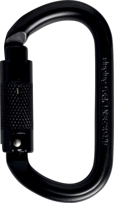 Карабін сталевий Singing Rock Oval Steel Connector Triple Lock, Black