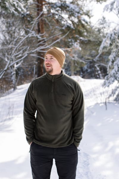 Кофта флісова Tribe Jacket Half Zip, – Чорний