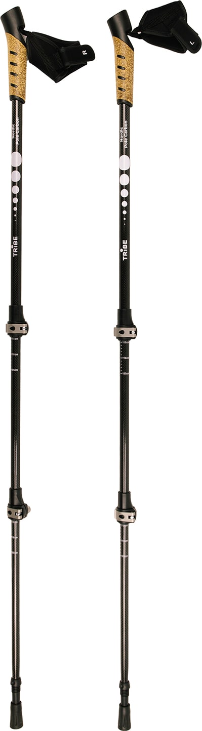 Палиці для скандинавської ходьби Tribe Nordic Pole Carbon, Білий