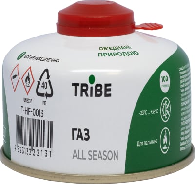 Картридж газовий Tribe різьбовий 100 г