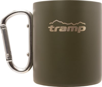 Термокружка з карабином Tramp 350 мл-olive, олива