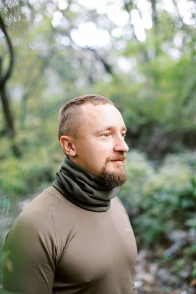 Пов'язка флісова Tribe Neck Warmer з затяжкою, – Олива