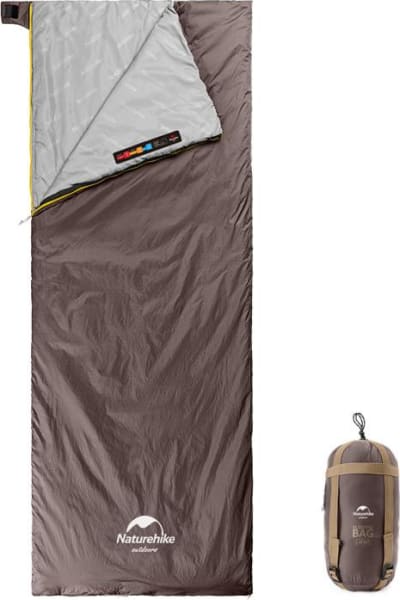 Спальник надлегкий Naturehike Summer LW180 – Коричневий (Лівий)