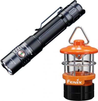 Ліхтар тактичний ручний Fenix PD35R ACE LED м + наключний ліхтар CL01 (помаранчевий) | Лімітована серія – Чорний, Помаранчевий