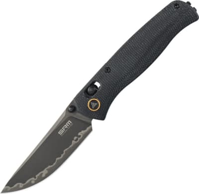 Ніж складаний SRM Medal 255L Micarta, Чорний