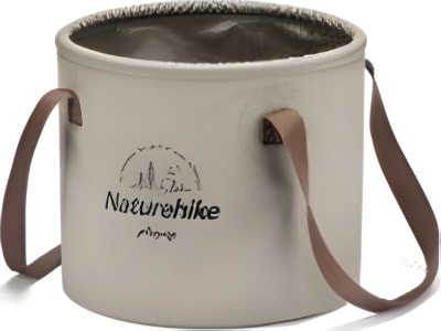 Складане відро для води з ПВХ Naturehike NH20SJ040, світло-коричневий, 10 л – Бежевий