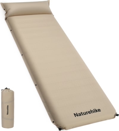 Матрац самонадувний Naturehike 200 × 63 × 10 см Beige – Бежевий