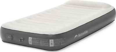 Самонадувний матрац, одномісний, із вбудованою помпою Naturehike CNK2450WS040, 250 мм – Сірий