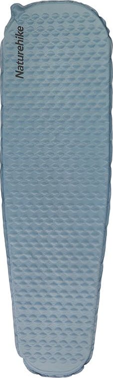 Матрац туристичний надувний одномісний Naturehike CNK2300DZ013, 185 × 55 × 3.5 см, блакитний, овальний