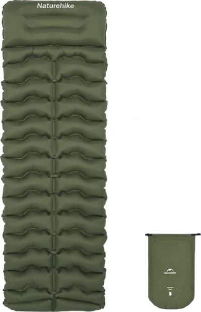 Матрац надувний Naturehike CNK2550WS019, 200 х 60 см, Зелений