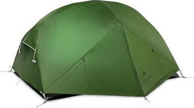 Намет надлегкий двомісний з футпринтом Naturehike Mongar, 210T – Темно-Зелений