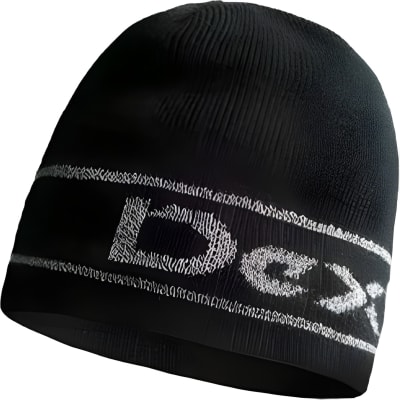 Шапка водонепроникна DexShell Beanie Reflective Logo чорна з лого L/XL 58-60 см, Чорна