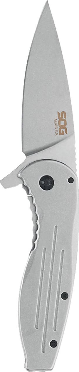 Ніж складаний SOG Aegis FLK Grey (SOG 14-41-02-42) – фото 1