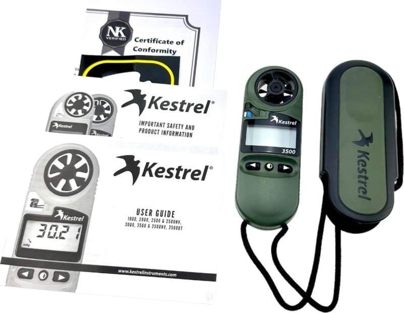 Метеостанція Kestrel 3500NV з вологоміром і нічним підсвічуванням, Оливковий – фото 7