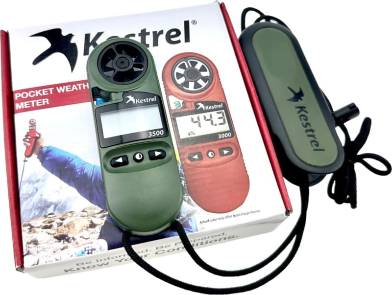 Метеостанція Kestrel 3500NV з вологоміром і нічним підсвічуванням, Оливковий – фото 8