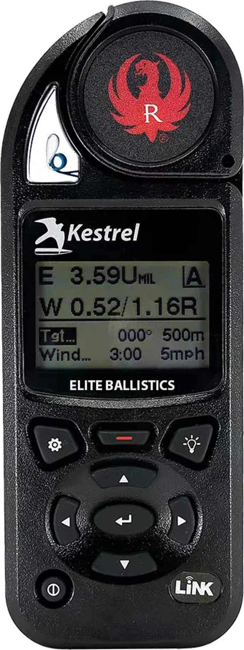 Метеостанція Kestrel 5700 Elite Ruger Edition з Applied Ballistics і Bluetooth, Чорний – фото 1