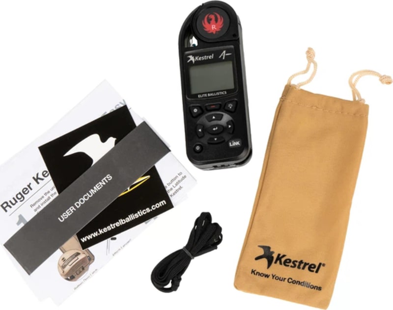 Метеостанція Kestrel 5700 Elite Ruger Edition з Applied Ballistics і Bluetooth, Чорний – фото 6