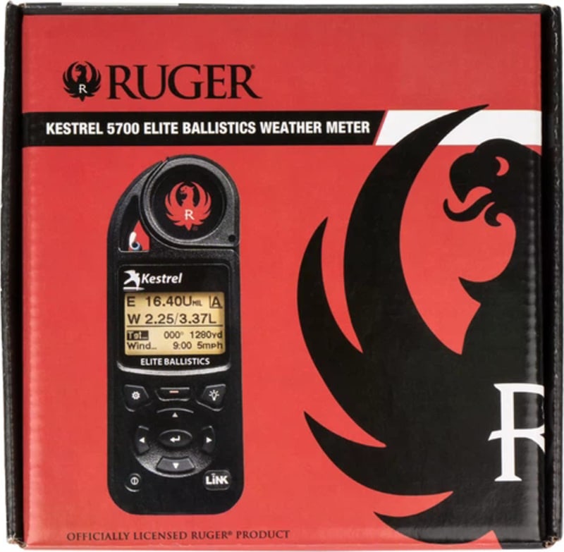 Метеостанція Kestrel 5700 Elite Ruger Edition з Applied Ballistics і Bluetooth, Чорний – фото 7