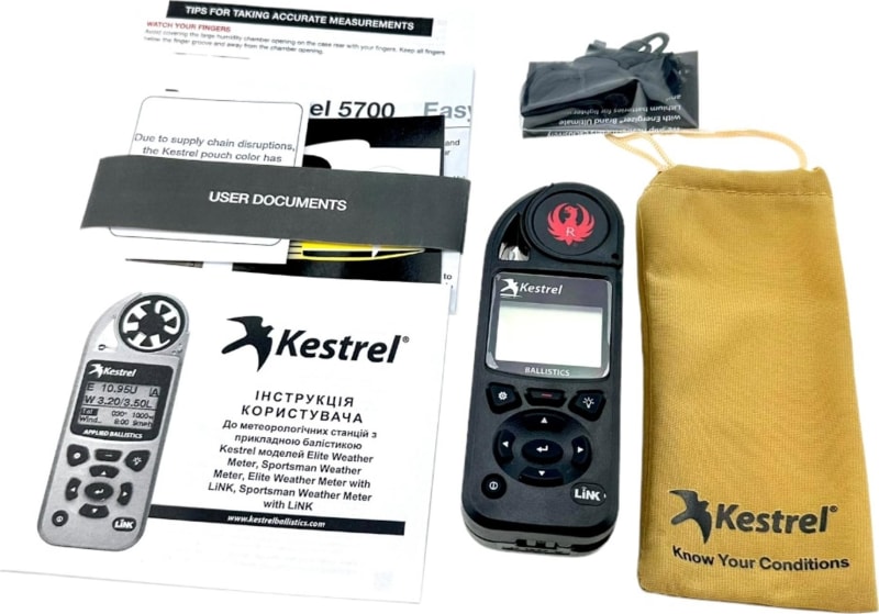 Метеостанція Kestrel 5700 Ruger Edition з Bluetooth, Чорний – фото 6