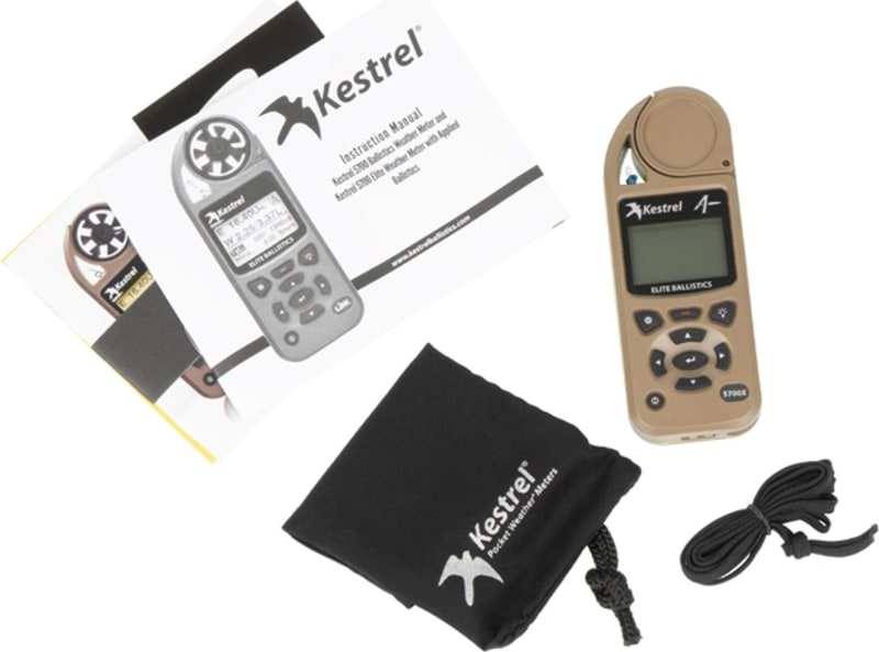 Метеостанція Kestrel 5700X Elite з Applied Ballistics і Bluetooth, Пісочний – фото 4