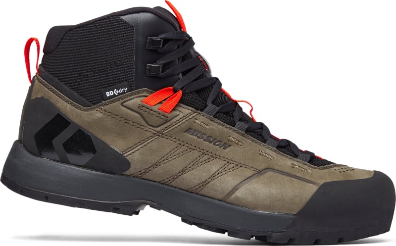 Черевики трекінгові чоловічі Black Diamond Mission Leather Mid WP, Walnut/Octane – фото 2