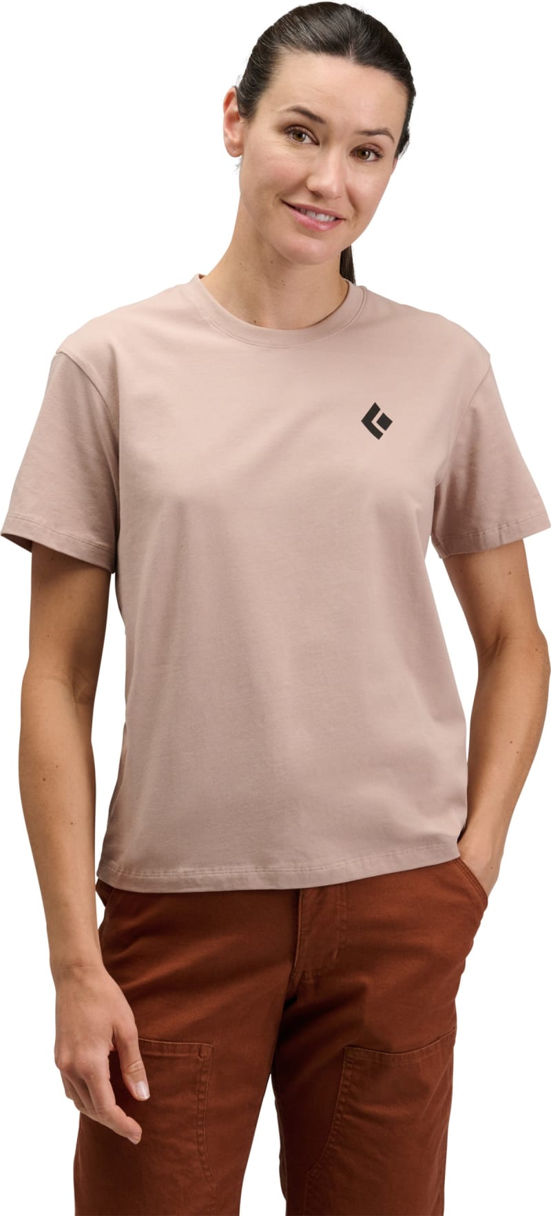 Футболка жіноча Black Diamond Equipment for Alpinists Tee, Pale Mauve – фото 1