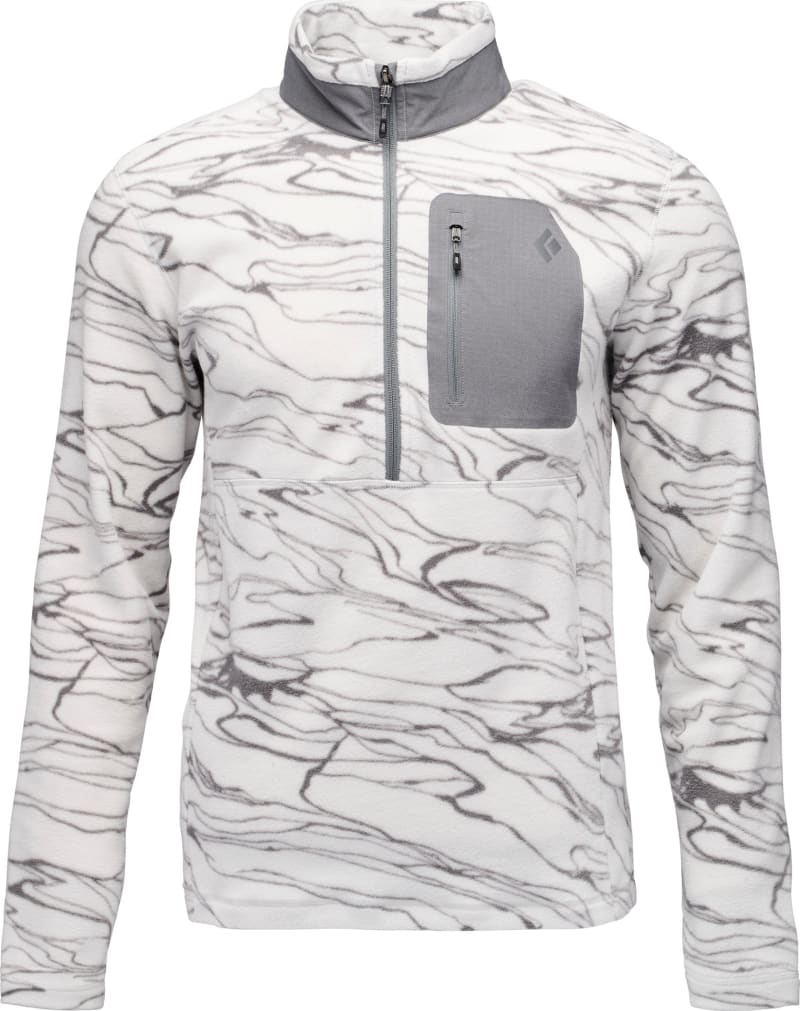 Флісова кофта чоловіча Black Diamond Rift Half Zip Fleece, Relief-Alloy-Steel Grey – фото 2