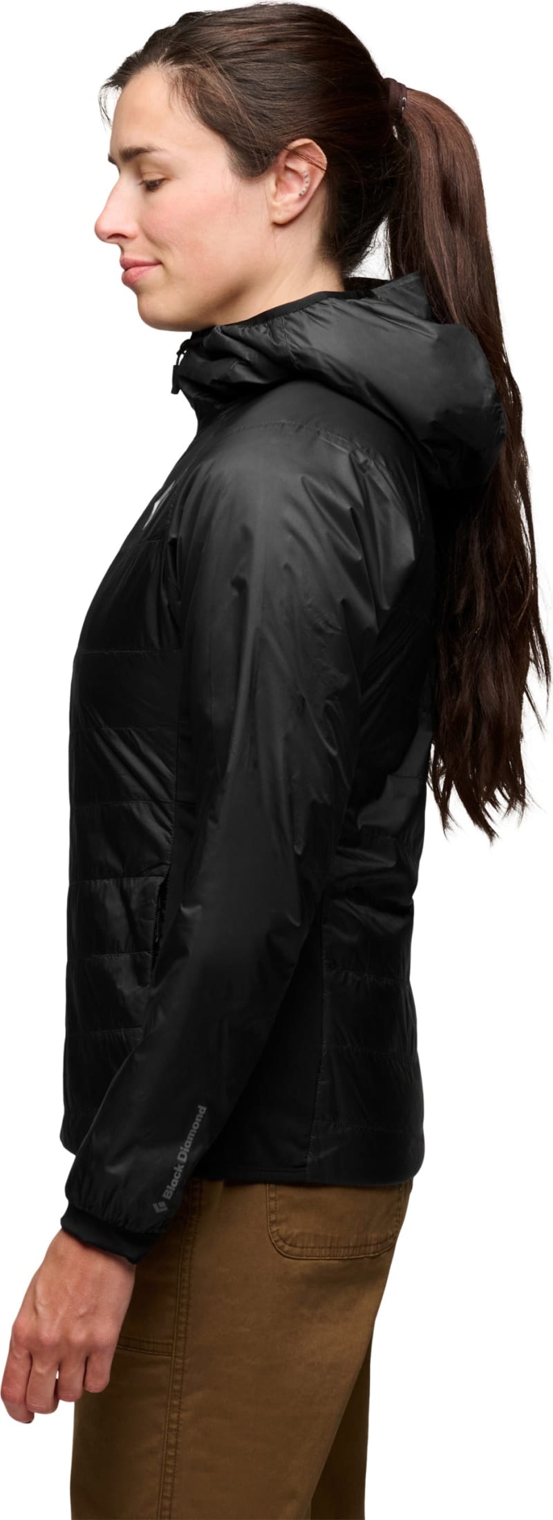 Куртка утепленная женская Black Diamond Solution 1.0 Hoody, Black – фото 2