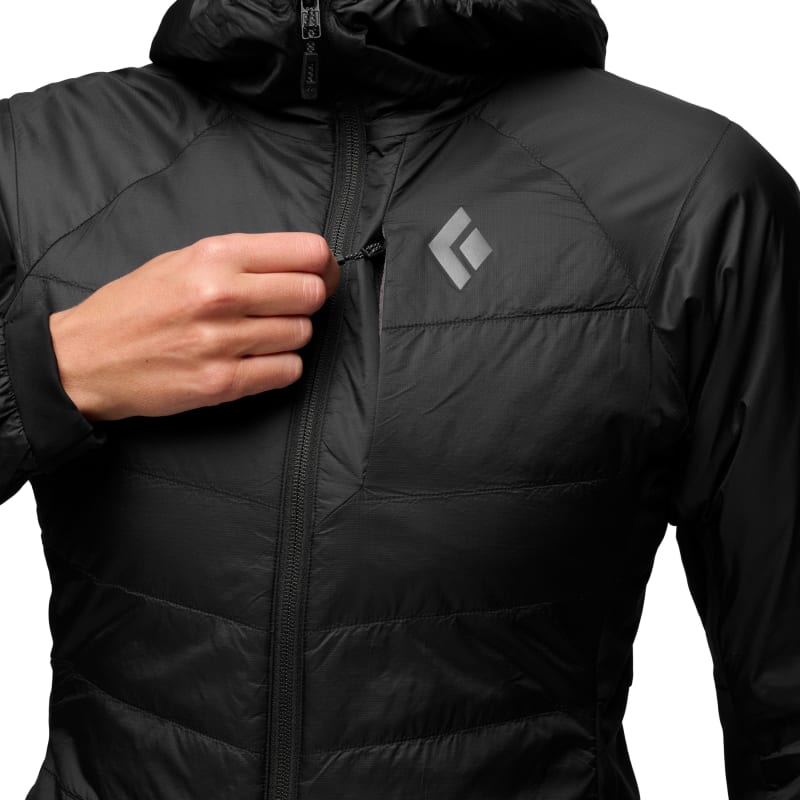 Куртка утепленная женская Black Diamond Solution 1.0 Hoody, Black – фото 4