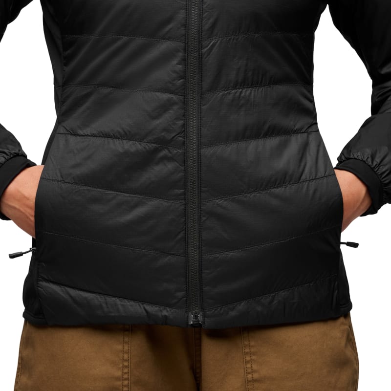 Куртка утепленная женская Black Diamond Solution 1.0 Hoody, Black – фото 6