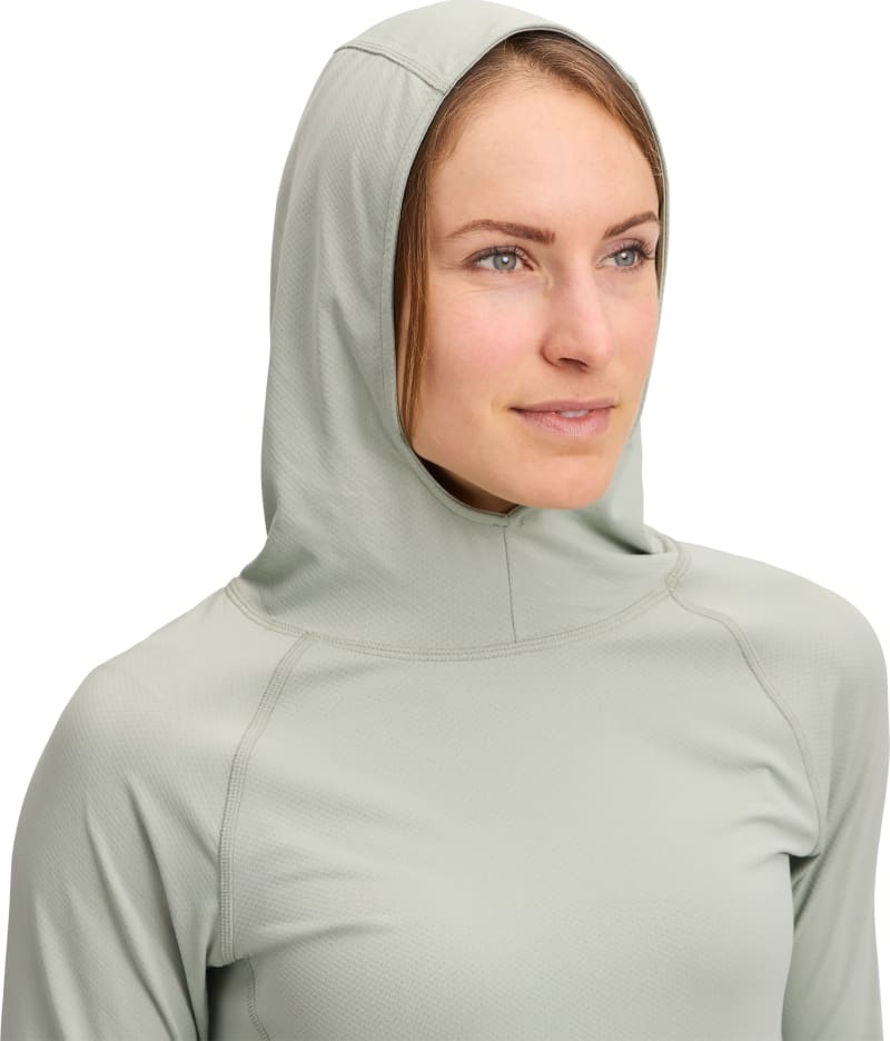 Лонгслив с капюшоном женский Black Diamond Alpenglow Hoody, Agave – фото 4