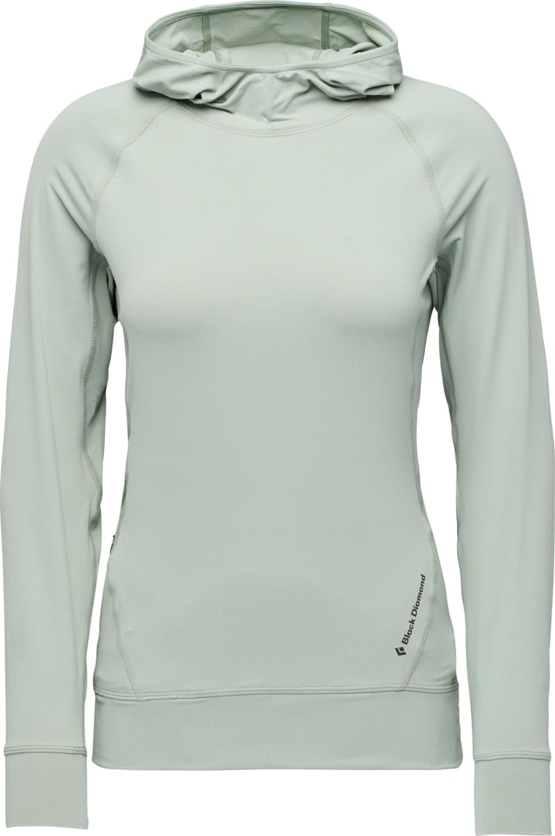 Лонгслив с капюшоном женский Black Diamond Alpenglow Hoody, Agave – фото 6