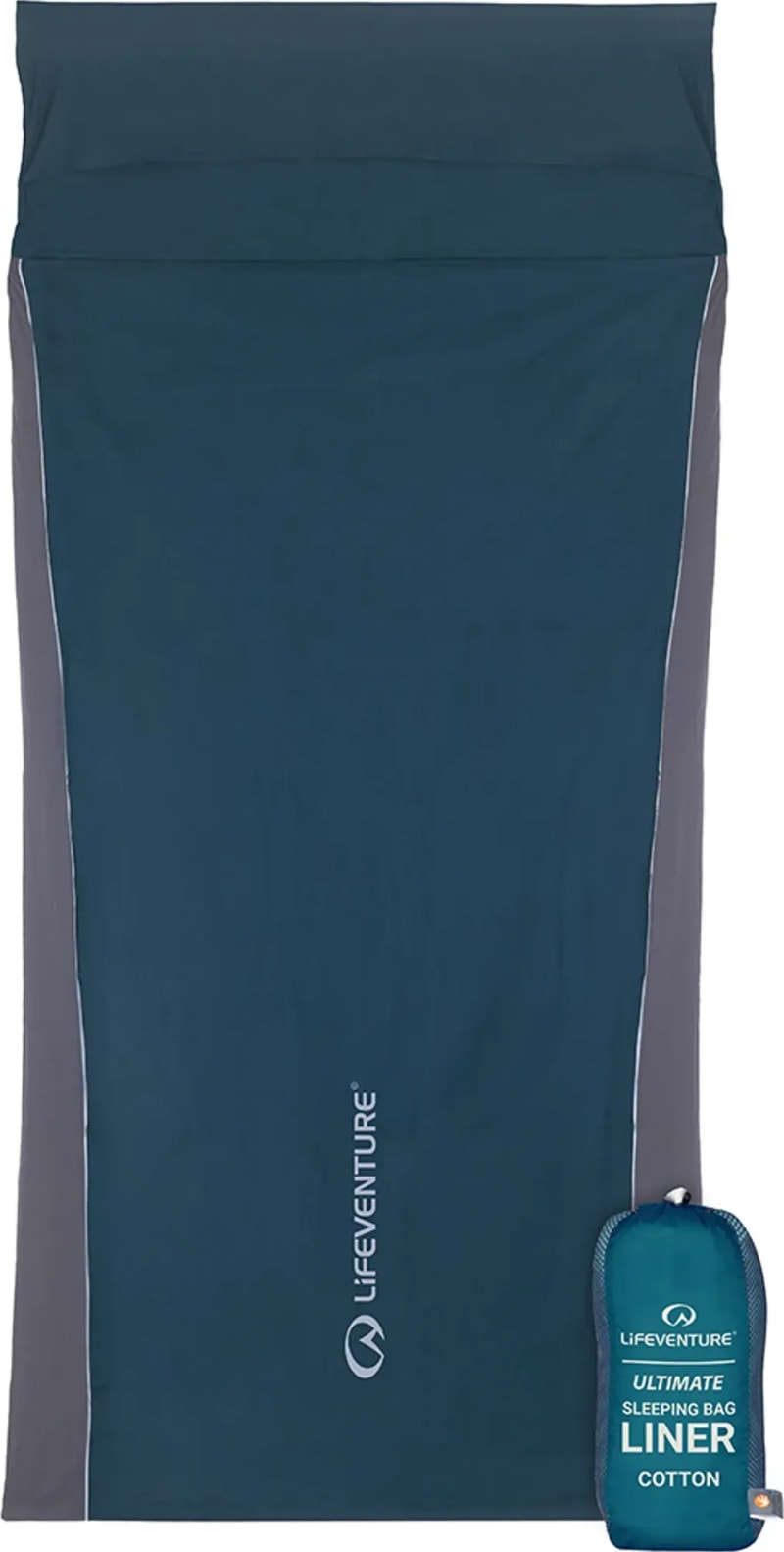 Вкладыш в спальный мешок Lifeventure Cotton Ultimate Liner Rectangular – фото 2