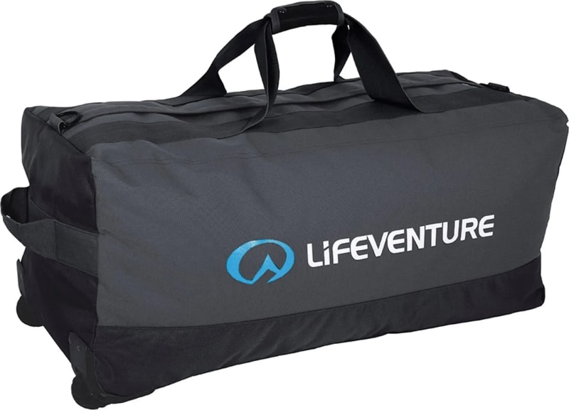 Сумка на колесах Lifeventure Expedition Wheeled Duffle 120 л, Black/Grey – фото 1