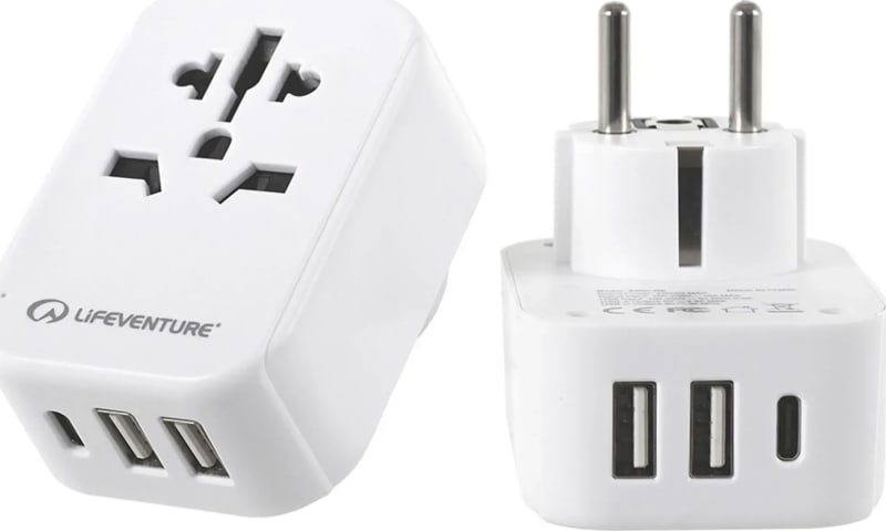 Адаптер для путешествий Lifeventure European Travel Adaptor USB – фото 6