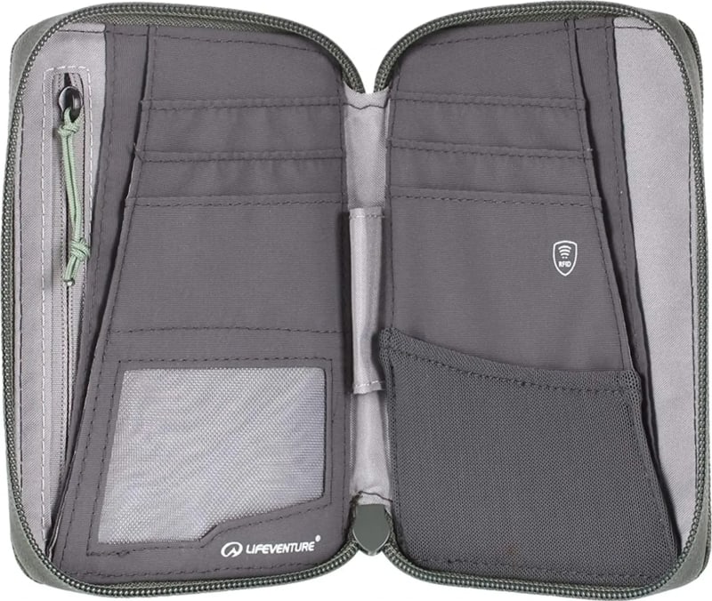 Гаманець-органайзер Lifeventure RFID Mini Travel Wallet, Олива – фото 3