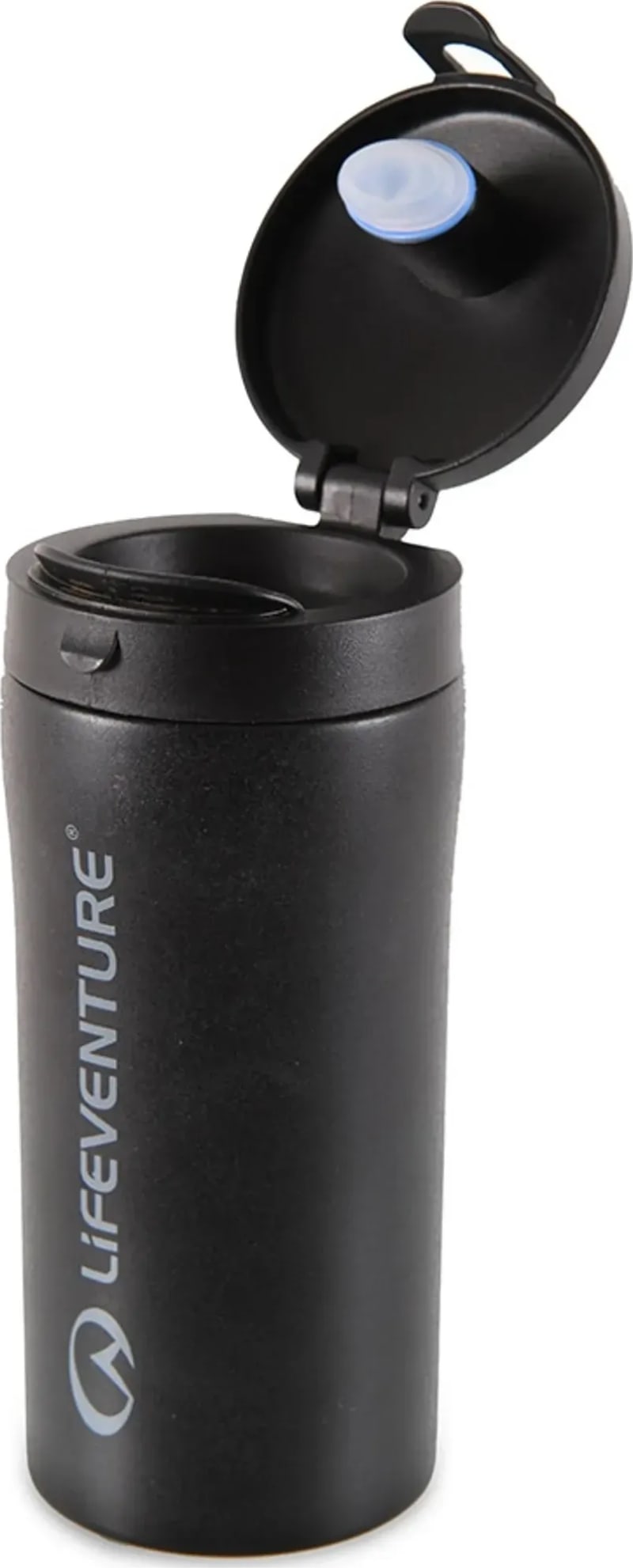Термокухоль Lifeventure Flip-Top Thermal Mug, Чорний – фото 2