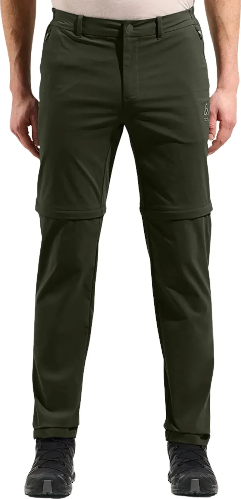 Брюки трекинговые мужские Odlo Ascent Light Zip-Off, Forest Night – фото 2