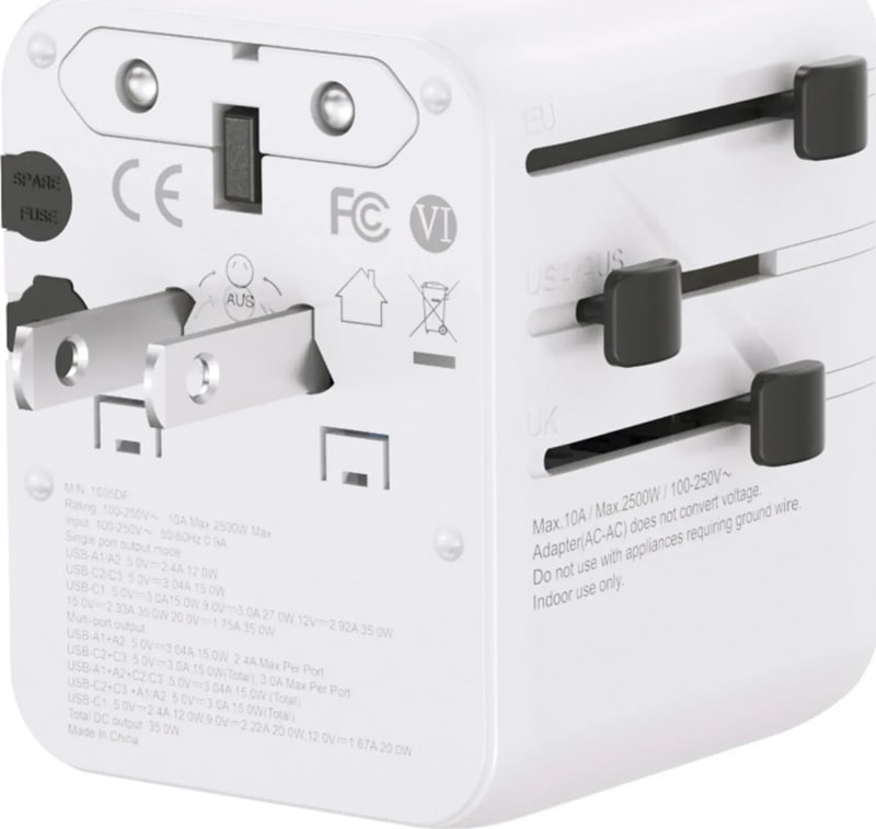 Адаптер для подорожей Lifeventure World Travel Adapter USB Fast Charge – фото 3