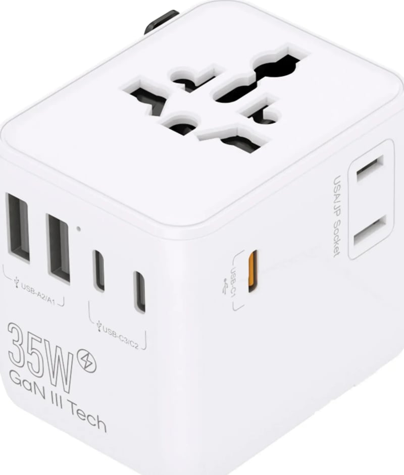 Адаптер для подорожей Lifeventure World Travel Adapter USB Fast Charge – фото 1