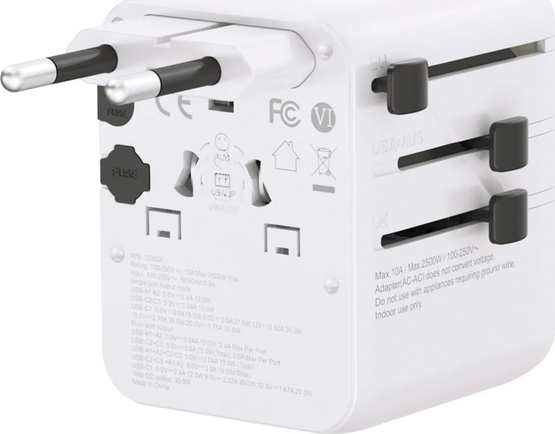 Адаптер для подорожей Lifeventure World Travel Adapter USB Fast Charge – фото 4