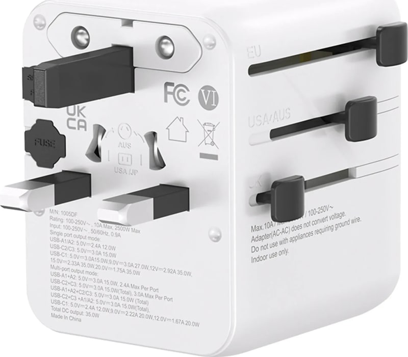 Адаптер для подорожей Lifeventure World Travel Adapter USB Fast Charge – фото 5