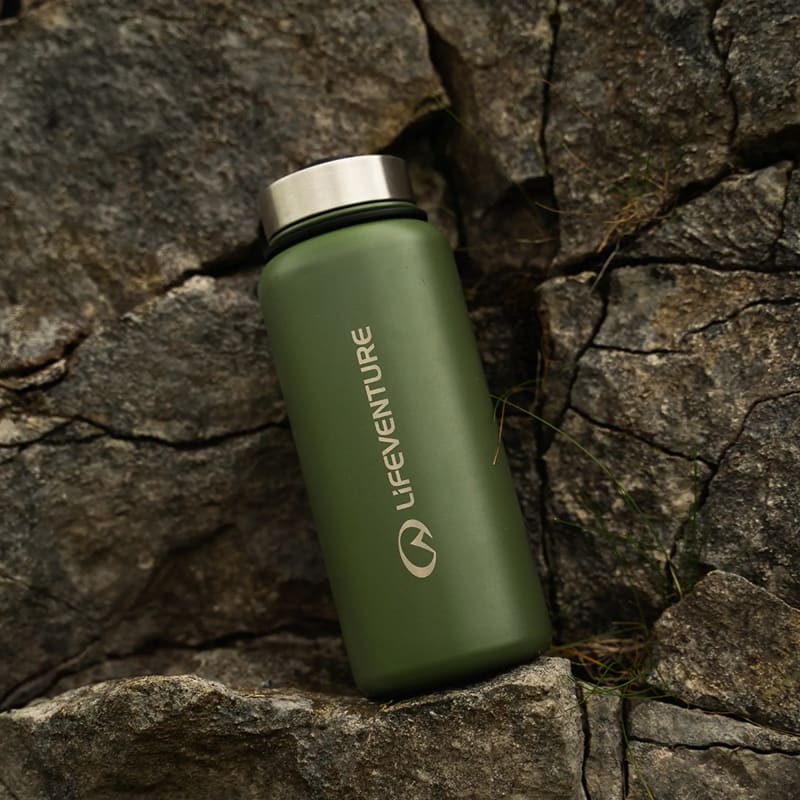 Термофляга Lifeventure Stainless Steel Flask 1 л, Хакі – фото 3