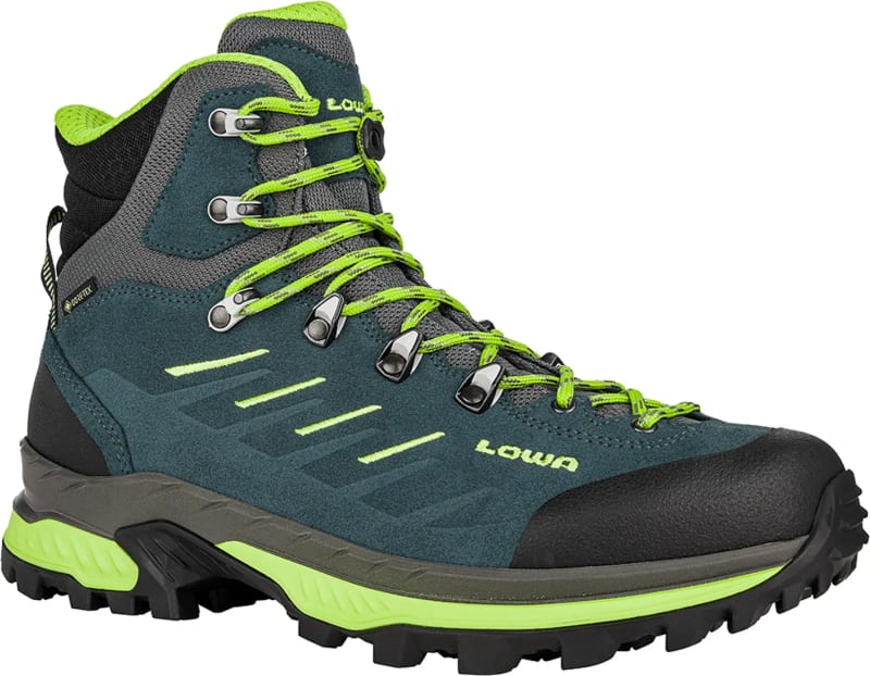 Ботинки мужские LOWA Randir GTX Mid, Blue/Lime – фото 2