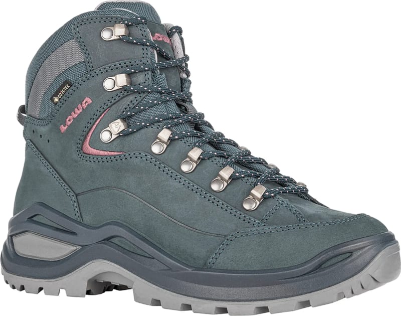 Ботинки женские LOWA Renegade Evo GTX Mid, Steel Blue/Old Rose – фото 3