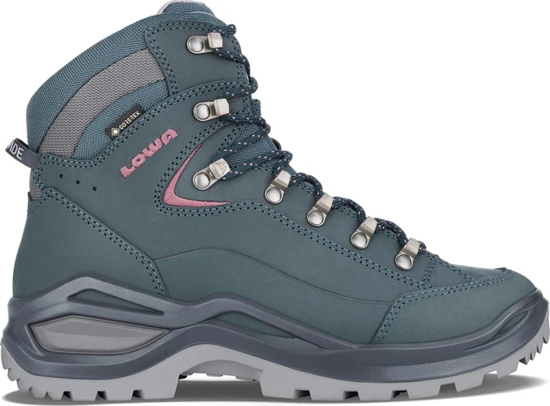 Ботинки женские LOWA Renegade Evo GTX Mid, Steel Blue/Old Rose – фото 1